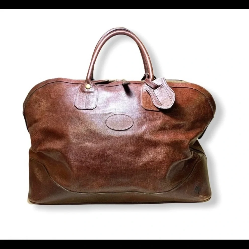 Vintage Mulberry Roger Saul Leather Large Weekend Bag - Picture 2 of 9